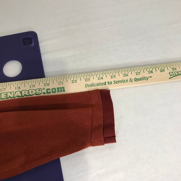 TOMMY BAHAMA BURNT ORANGE 1/4 ZIP SILK BLEND SHIRT SIZE XL - Picture 5 of 8